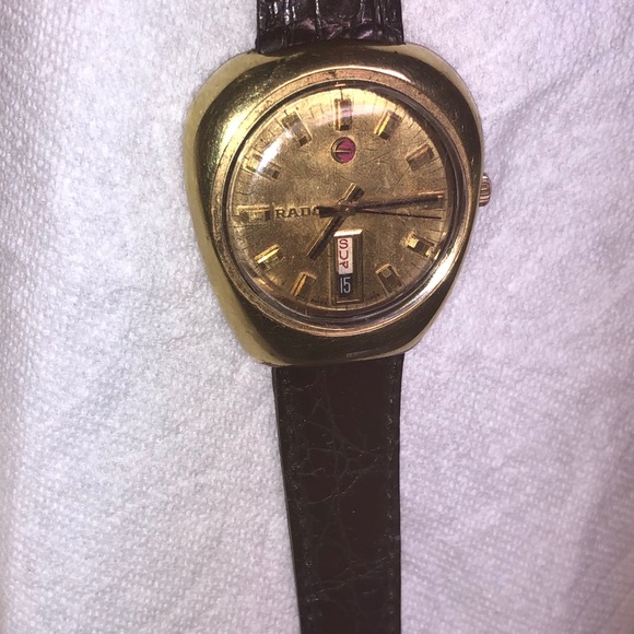 14K Rolled Gold Rado 1950s Golden Gate Gold filled Automatic AM Band - Picture 6 of 10